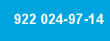 922 024-97-14 922 024-97-14